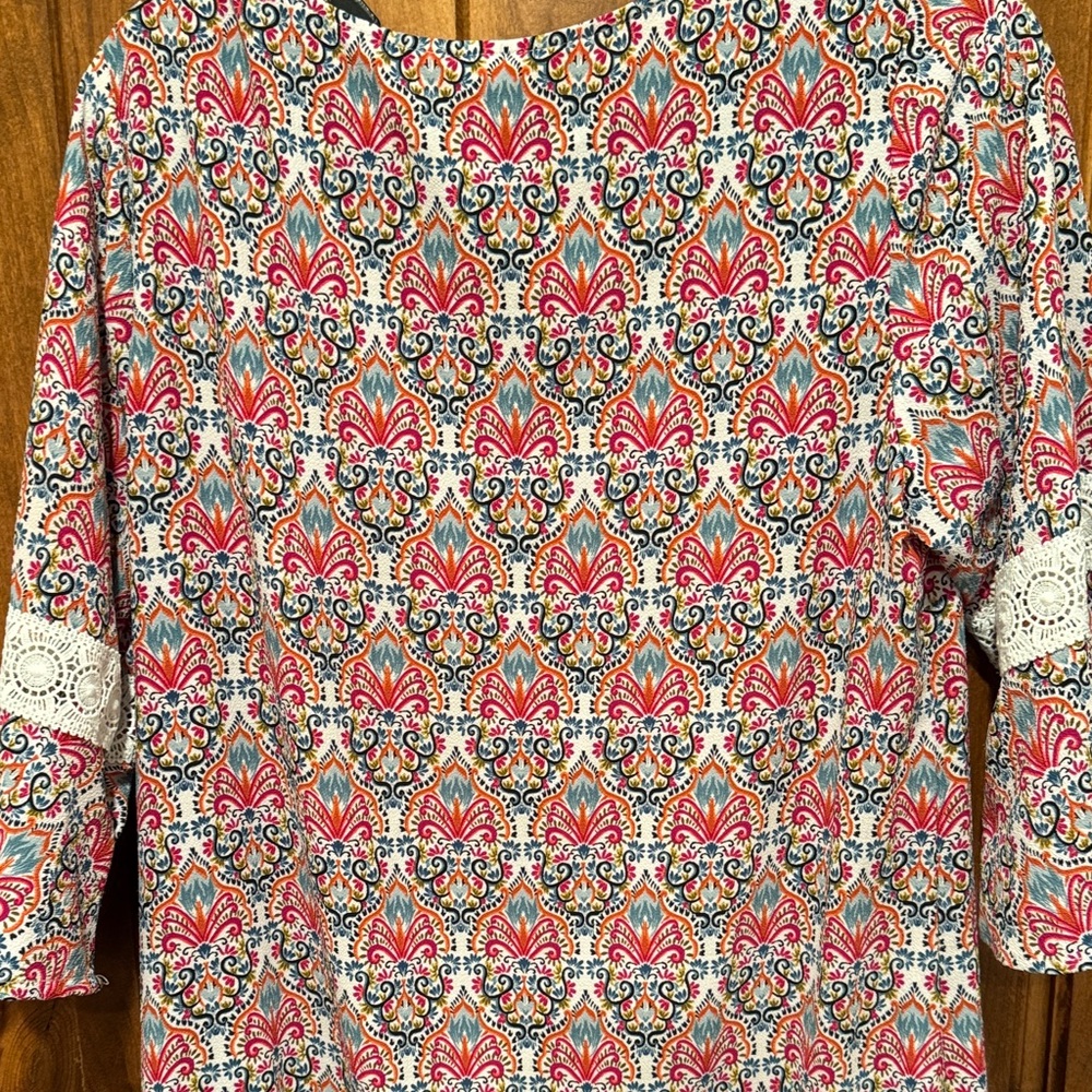 Colorful Patterned Dress - Picture 6 of 6